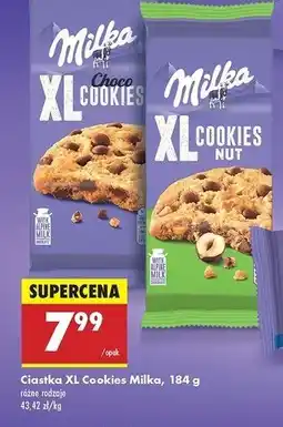 Biedronka Ciastka czekoladowe Milka Xl Cookie oferta