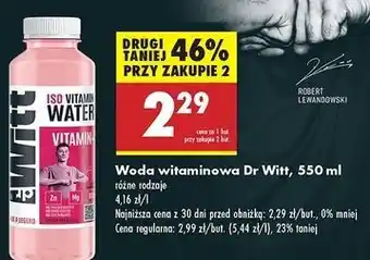 Biedronka Napój liczi i gruszka Dr Witt Vitamin Water oferta