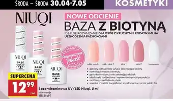 Biedronka Baza uv/led transparent Niuqi oferta