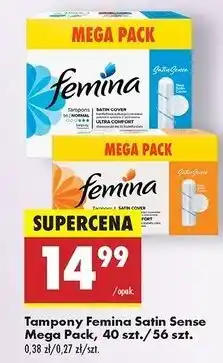 Biedronka Tampony normal Femina oferta