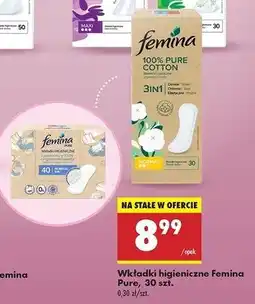 Biedronka Wkładki normal Femina Pure oferta