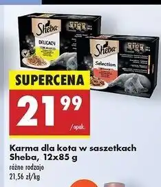 Biedronka Karma dla kota Sheba Selection In Sauce oferta