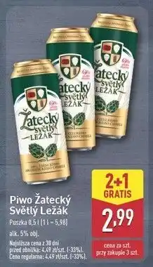 ALDI Piwo Zatecky Svetly Lezak oferta