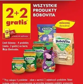 Biedronka Mus jagody i jabłka z bananem Bobovita Masha And The Bear oferta
