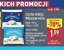 ALDI Mozzarella light Cucina Nobile oferta