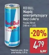ALDI Napój energetyczny bez cukru Red Bull oferta