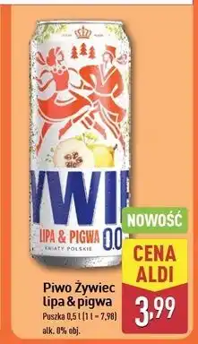 ALDI Piwo Żywiec Lipa & Pigwa oferta