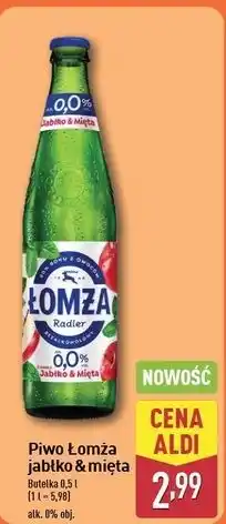 ALDI Piwo Łomża Radler Jabłko-Mięta oferta