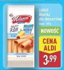 ALDI Rurki waflowe maślane Lumar Milanea oferta