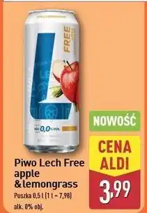 ALDI Piwo Lech Free Apple & Lemongrass oferta