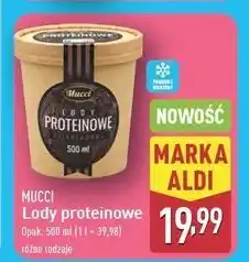 ALDI Lody proteinowe czekoladowe Mucci oferta