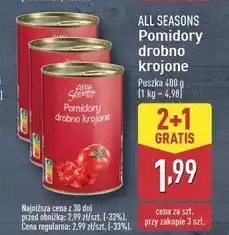 ALDI Pomidory krojone w kostkę All Seasons oferta