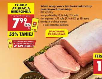 Biedronka Schab wieprzowy bez kości Kraina Mięs oferta