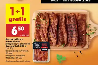 Biedronka Boczek grillowy w marynacie klasycznej w plastrach Czas na Grill oferta