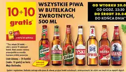 Biedronka Piwo w butelkach zwrotnych oferta