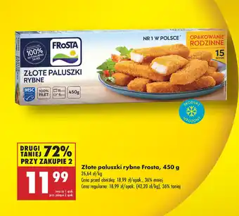 Biedronka Złote paluszki rybne Frosta oferta