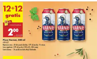 Biedronka Piwo Harnaś oferta