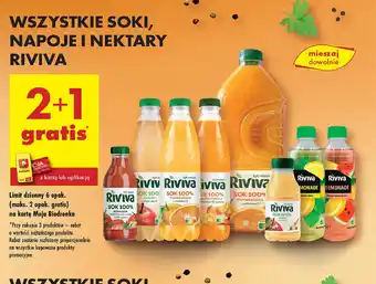 Biedronka Soki, napoje i nektary Riviva oferta