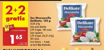 Biedronka Ser Mozzarella Delikate oferta