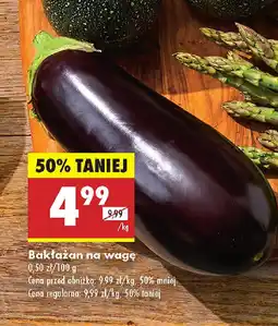 Biedronka Bakłażan na wagę oferta