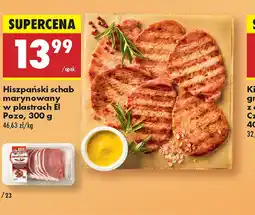Biedronka Hiszpański schab marynowany w plastrach El Pozo oferta