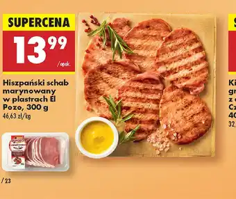Biedronka Hiszpański schab marynowany w plastrach El Pozo oferta