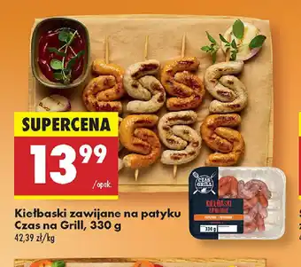 Biedronka Kiełbaski zawijane na patyku Czas na Grill oferta
