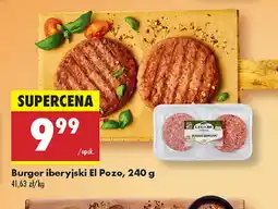 Biedronka Burger iberyjski El Pozo oferta