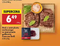 Biedronka Stek z antrykotu wołowego w marynacie grillowej Czas na Grill oferta