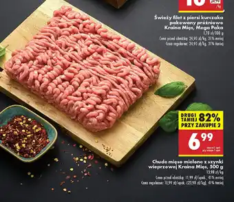 Biedronka Chude mięso mielone z szynki wieprzowej Kraina Mięs oferta
