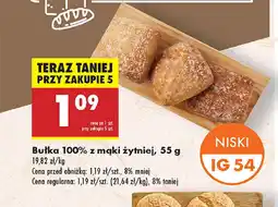 Biedronka Bułka 100% z mąki żytniej oferta
