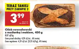 Biedronka Chleb nowodworski z maślanką i makiem oferta