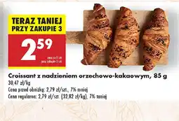 Biedronka Croissant z nadzieniem orzechowo-kakaowym oferta