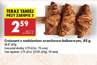 Biedronka Croissant z nadzieniem orzechowo-kakaowym oferta