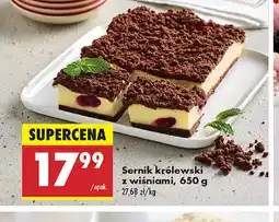 Biedronka Sernik królewski z wiśniami oferta
