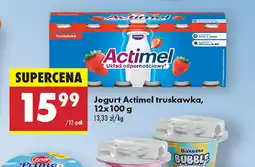 Biedronka Jogurt Actimel truskawka oferta