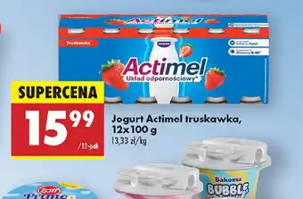 Biedronka Jogurt Actimel truskawka oferta