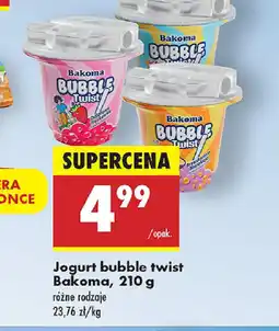 Biedronka Jogurt bubble twist Bakoma oferta