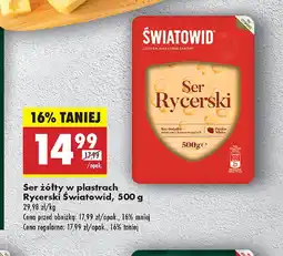 Biedronka Ser żółty w plastrach Rycerski Swiatowid oferta