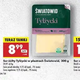 Biedronka Ser żółty Tylżycki w plastrach Swiatowid oferta