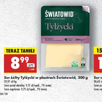 Biedronka Ser żółty Tylżycki w plastrach Swiatowid oferta