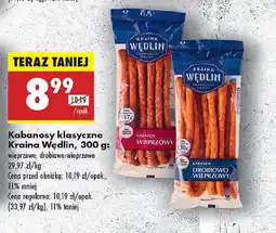 Biedronka Kabanosy klasyczne Kraina Wędlin oferta