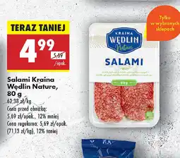 Biedronka Salami Kraina Wędlin Nature oferta