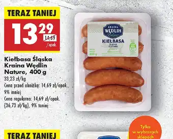 Biedronka Kiełbasa Sląska Kraina Wędlin Nature oferta