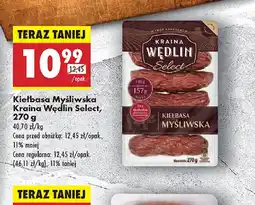 Biedronka Kiełbasa Myśliwska Kraina Wędlin Select oferta