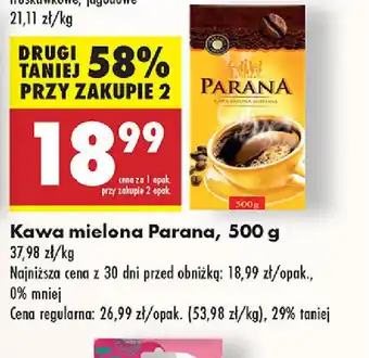 Biedronka Kawa mielona Parana oferta