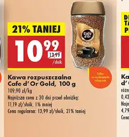 Biedronka Kawa rozpuszczalna Cafe d'Or Gold oferta