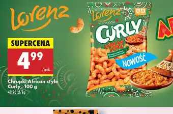 Biedronka Chrupki African style Curly oferta