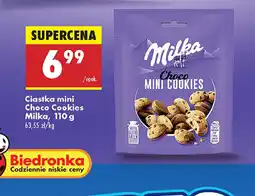 Biedronka Ciastka mini Choco Cookies Milka oferta