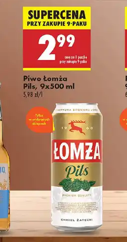 Biedronka Piwo Lomża Pils oferta